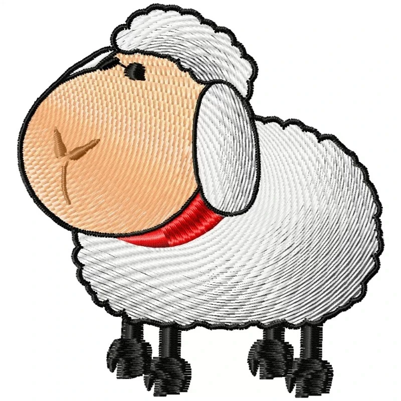 Cute Sheep Machine Embroidery Design Cute Sheep Machine Embroidery Design