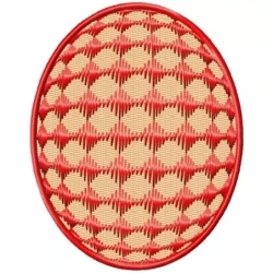 Easter Egg Filled With Motif Embroidery