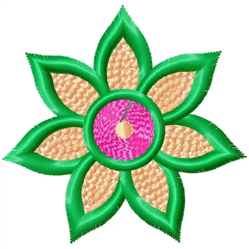 Floral Threadwork Embroidery Design