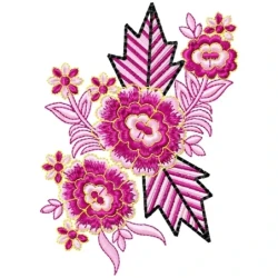 Flower Set Machine Embroidery Design