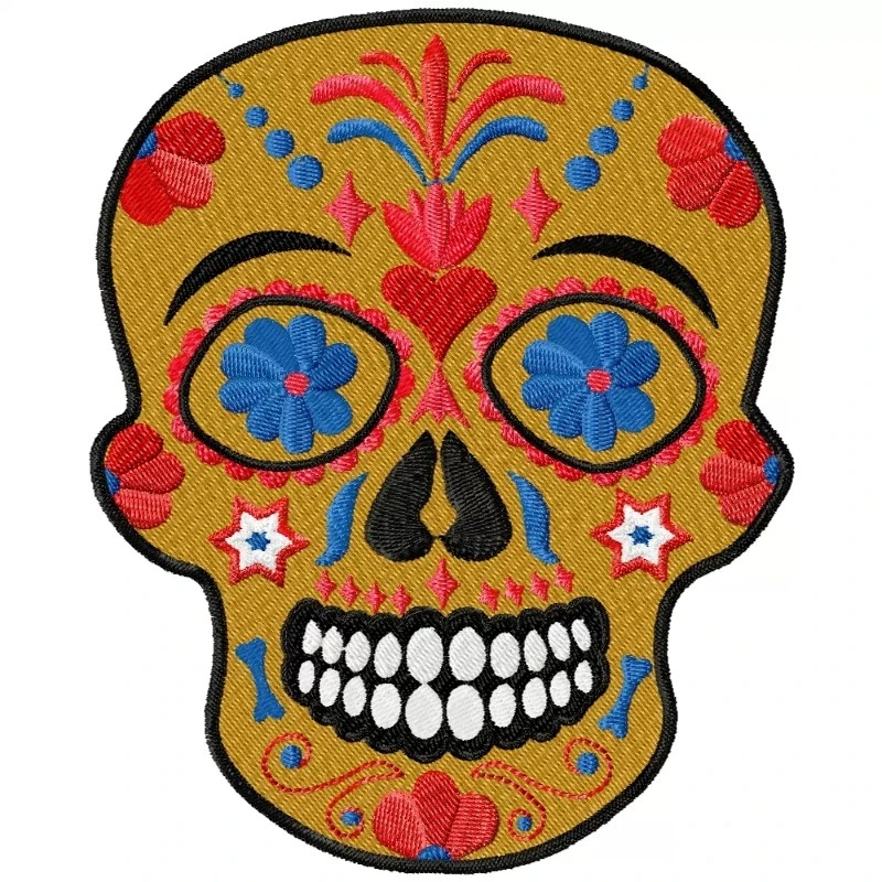 Flower Skull Day of Deaths Design