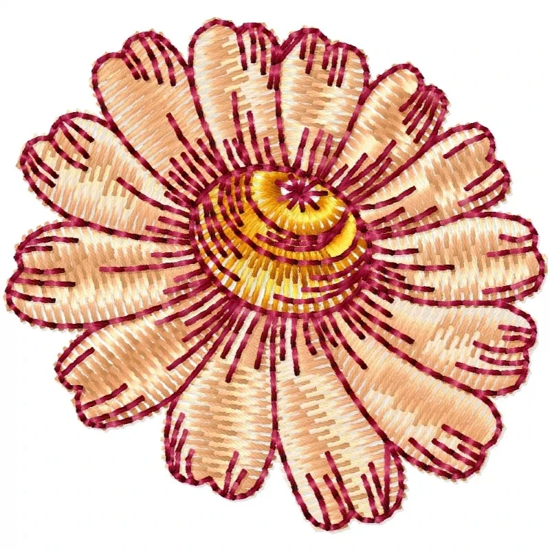 2x2 Decor Wild Floral Embroidery Design 2x2 Decor Wild Floral Embroidery Design