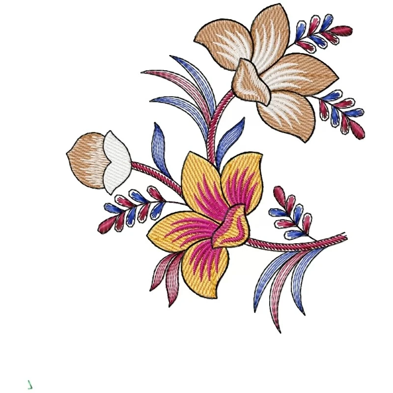 Flowers Machine Embroidery Design for Decoration Flowers Machine Embroidery Design for Decoration