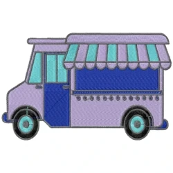 Food Truck Embroidery Design