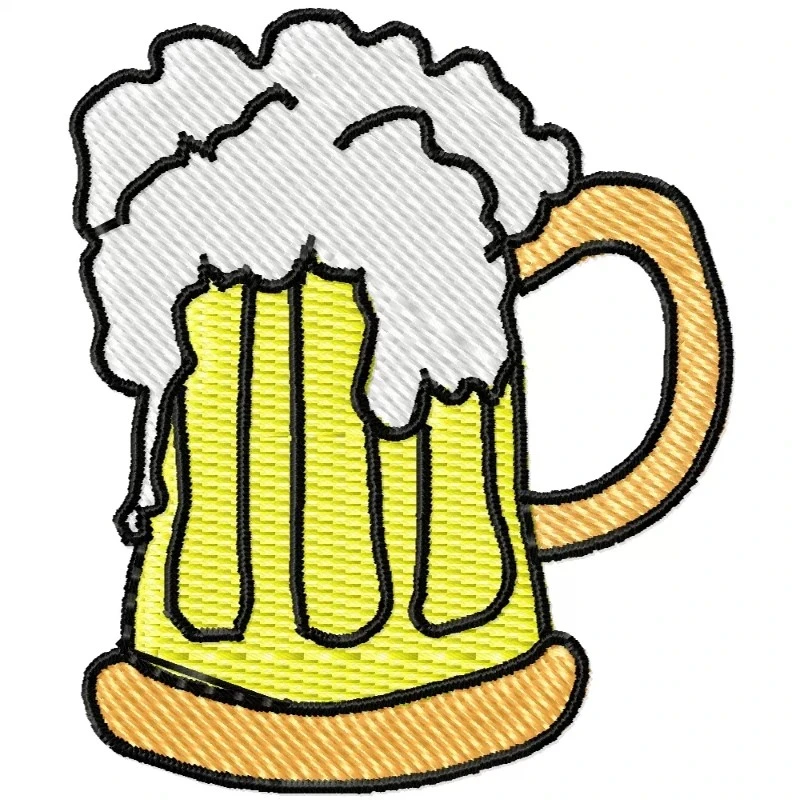 Free Beer Mug Embroidery Design Free Beer Mug Embroidery Design