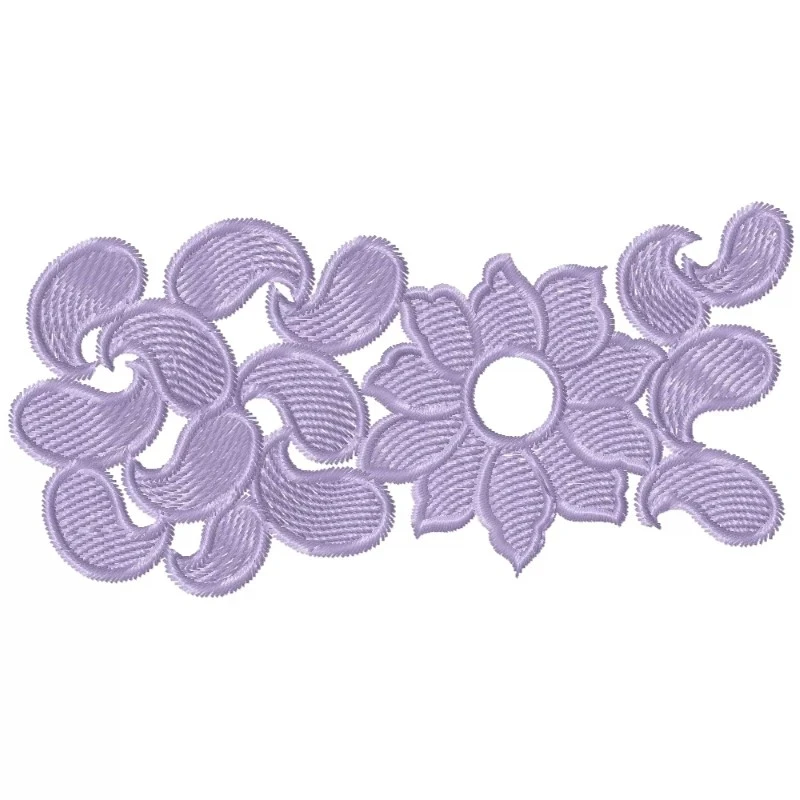 Free Paisley AllOver Embroidery Design
