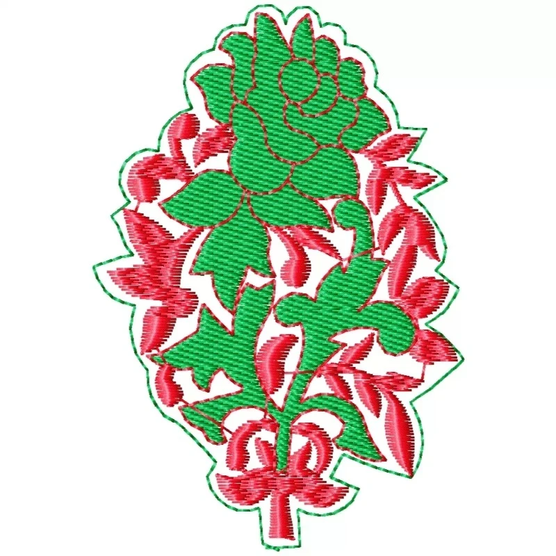 Free Rose Floral Butta Embroidey Design Free Rose Floral Butta Embroidey Design