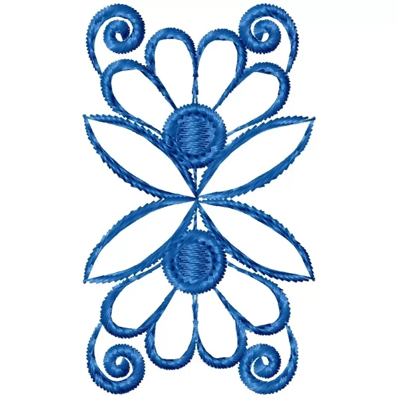 Freebie Freehand Flower Embroidery Design