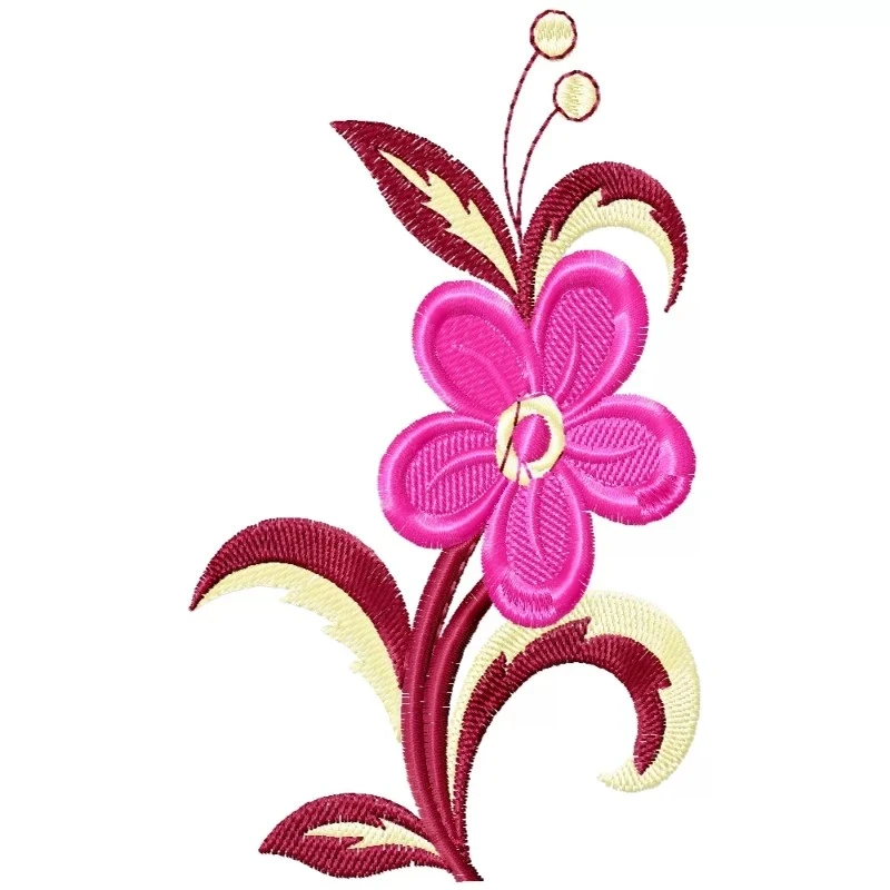 Funky Decor Flower Embroidery Design Funky Decor Flower Embroidery Design