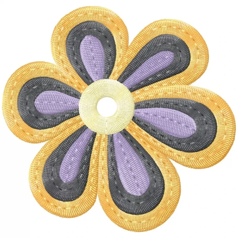 Funky Flower Embroidery Freebie Design Funky Flower Embroidery Freebie Design