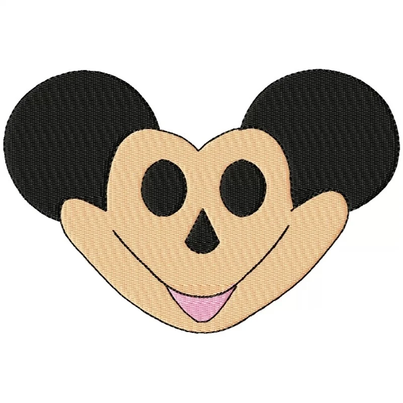 Funnny Cartoon Face Embroidery Design