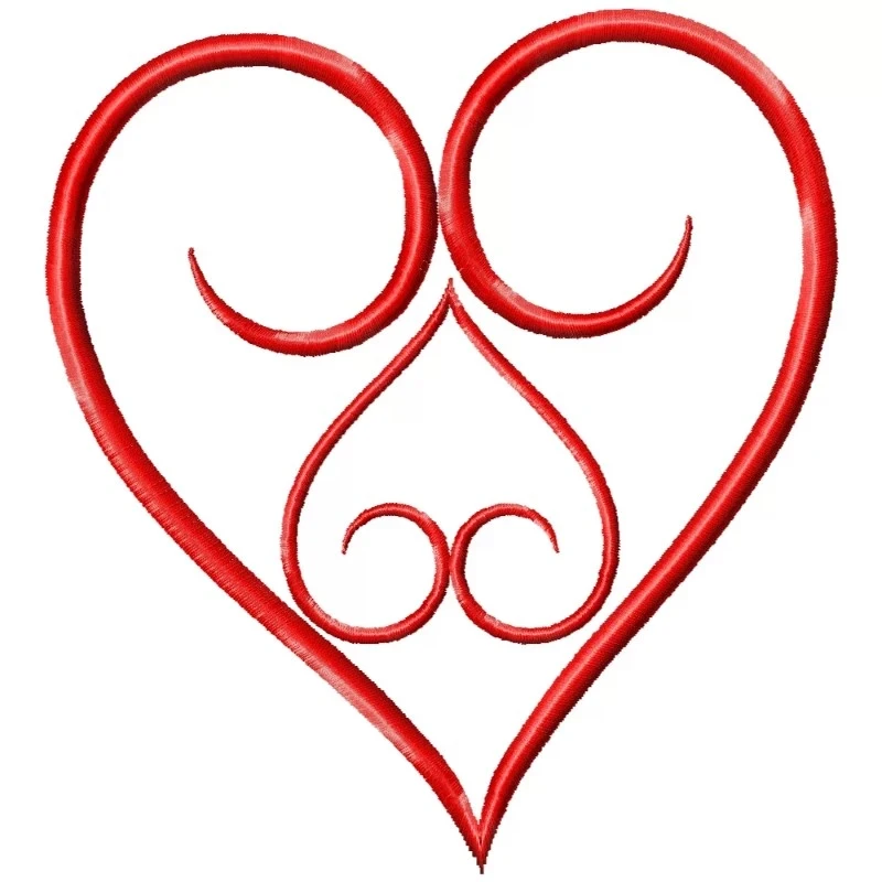 Heart in Heart Machine Embroidery Design