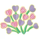 Large Floral Embroidery Design