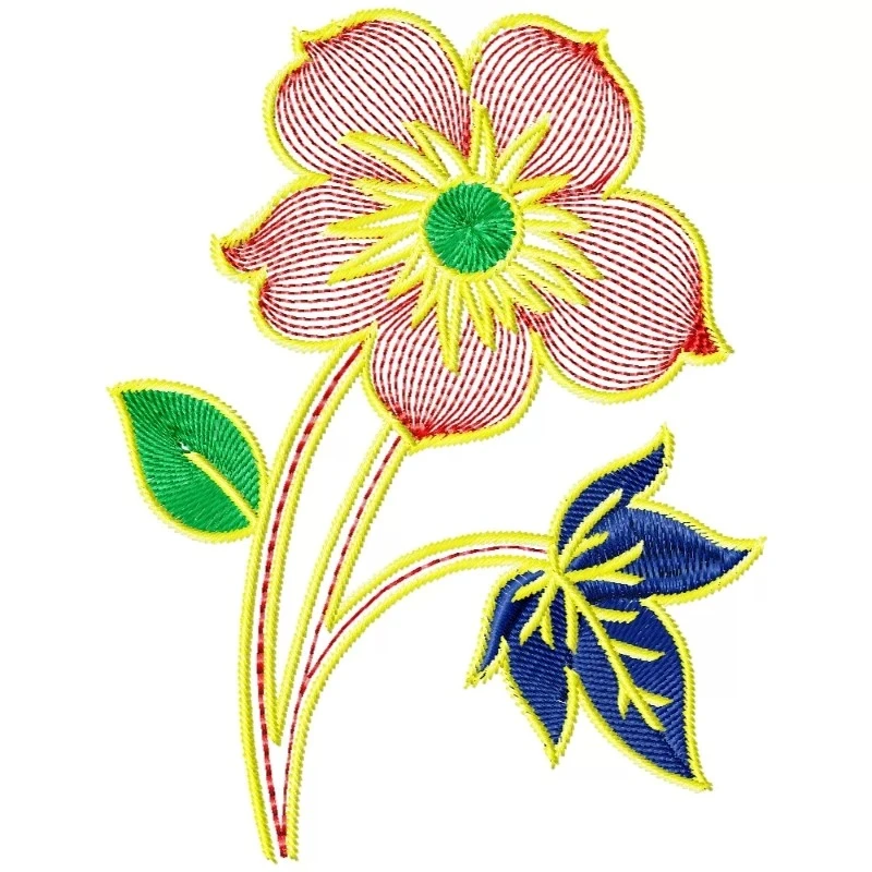 Hibiscus Flower Machine Embroidery Design 5x7 Hibiscus Flower Machine Embroidery Design 5x7