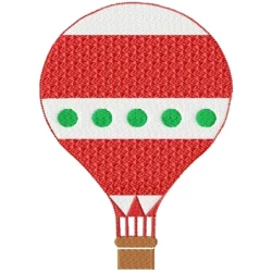 Hot Air Ballon Embroidery Design
