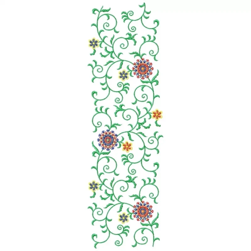Indian Allover Floral Embroidery Design Indian Allover Floral Embroidery Design