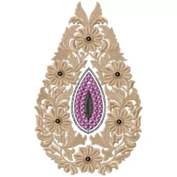 Indian Floral Butta For Embroidery Design
