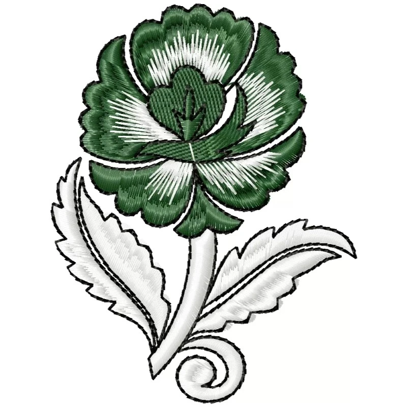Indian Flower Embroidery Design Pattern Indian Flower Embroidery Design Pattern