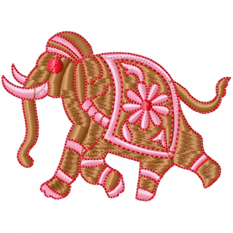 Indian Marriage Elephant Machine Embroidery Design Indian Marriage Elephant Machine Embroidery Design