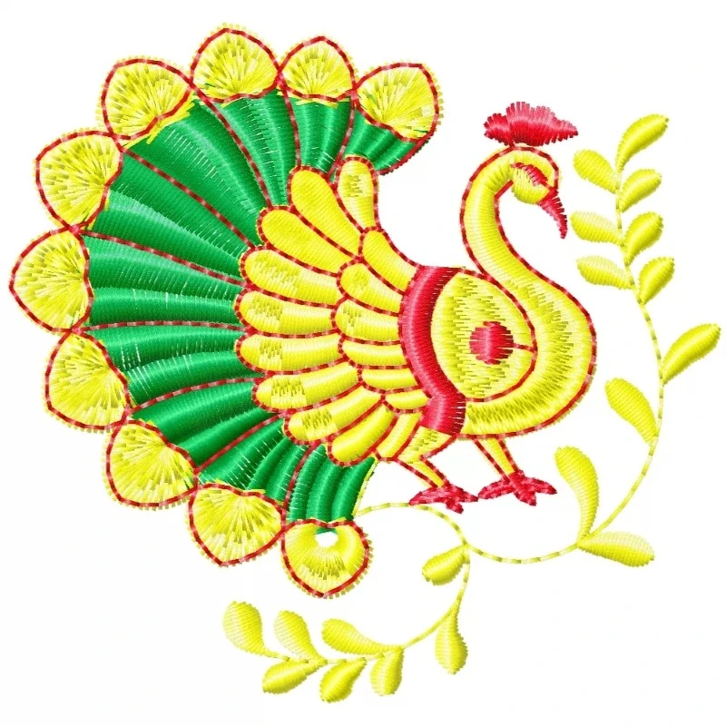 Indian Marrigae Peacock Embroidery Design Indian Marrigae Peacock Embroidery Design