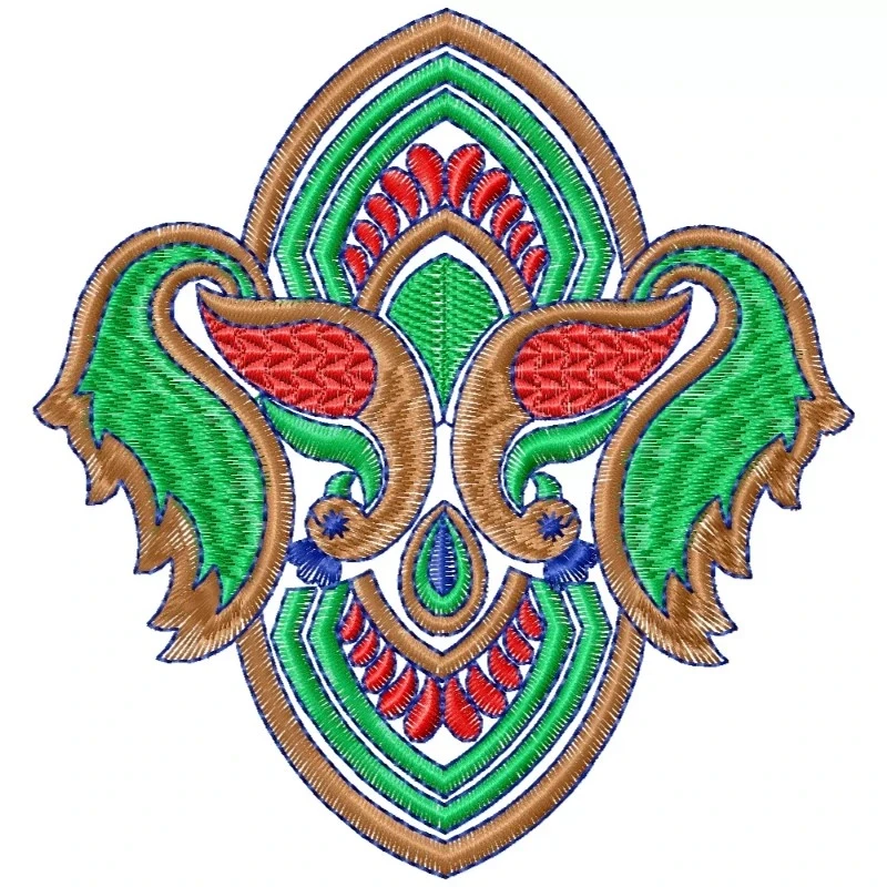 Indian Patch Embroidery Dress Design