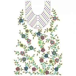 Large Full Embroidery Dress Design