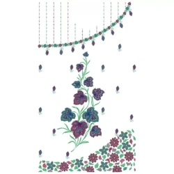 Large Hoop Sequin Embroidery Design