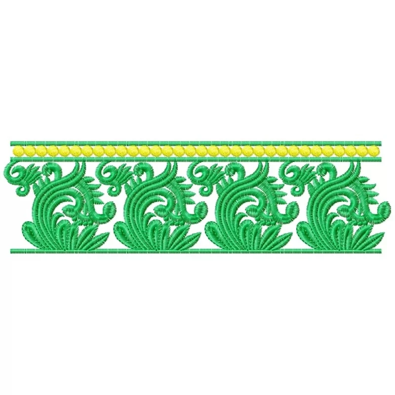 Large Traditional Border Embroidery Design