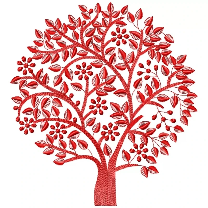 Large Tree Embroidery Design Large Tree Embroidery Design