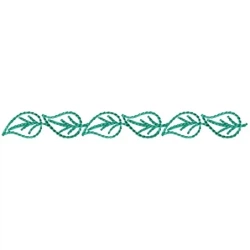 Latest 4X4 Continuous Leaves Embroidery Border