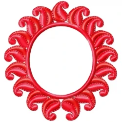 Latest Circle Frame Embroidery Design