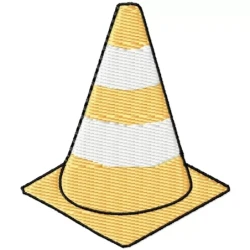 Road Sign Embroidery Design