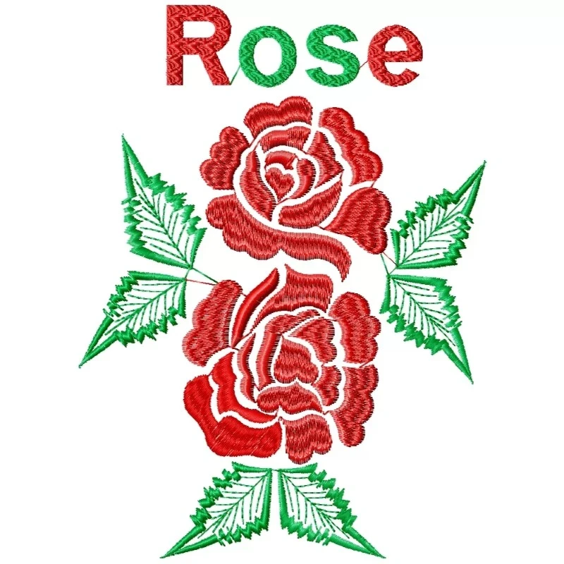 Rose Embroidery Design Pattern