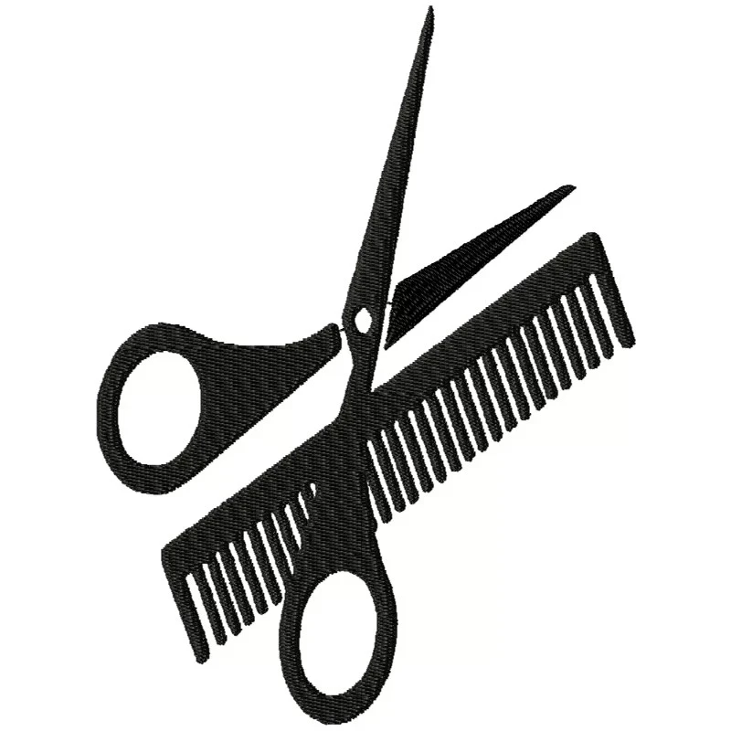 Siccorsor and Comb Embroidery Design Siccorsor and Comb Embroidery Design