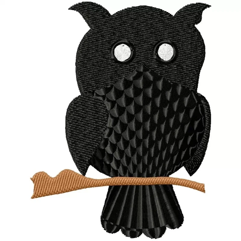 Silhouette Owl Machine Embroidery Design Silhouette Owl Machine Embroidery Design