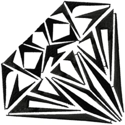 Silhoutte Diamond Embroidery Design