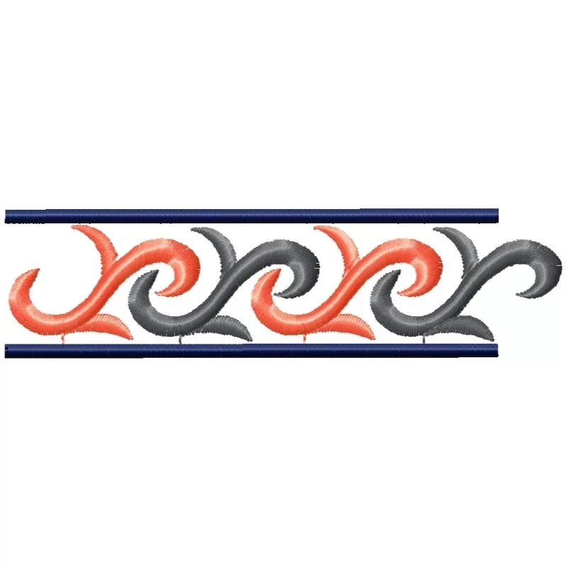 Simple Continuous 5x7 Embroidery Border Design Pattern Simple Continuous 5x7 Embroidery Border Design Pattern