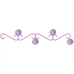 Simple Dot Embroidery Border Design