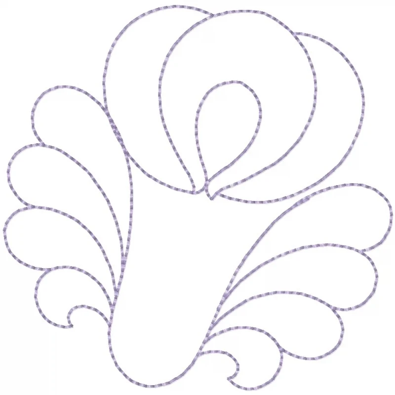 Simple Outline Flower Freebie Design