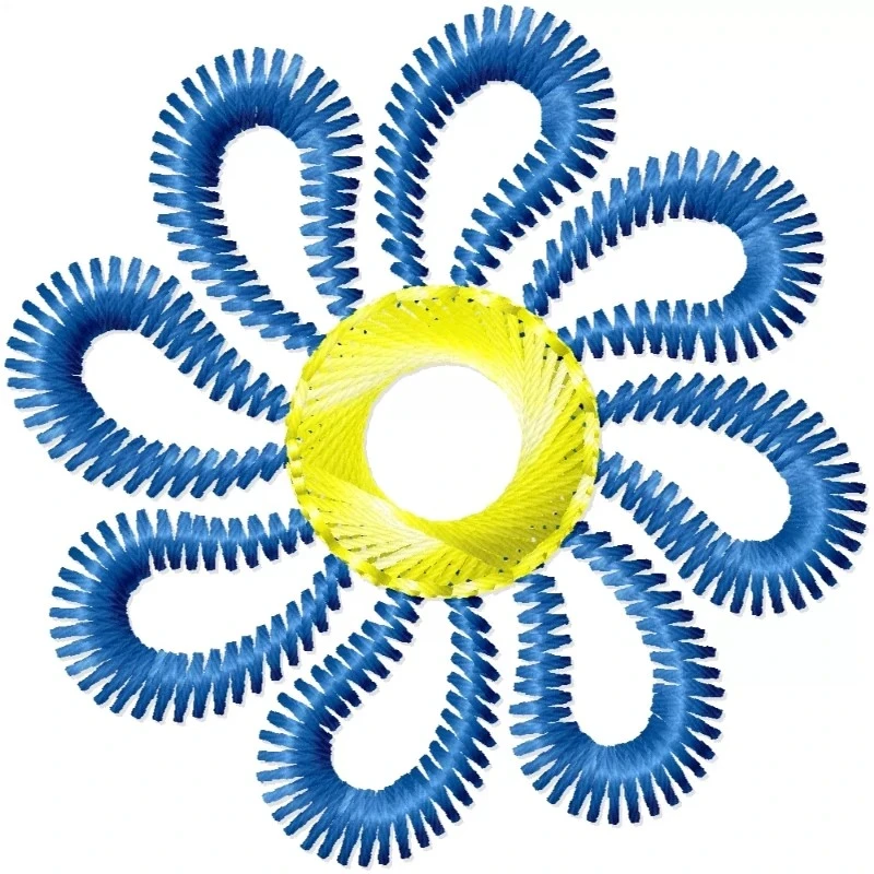 Simple Outline Mini Flower Embroidery Design Simple Outline Mini Flower Embroidery Design