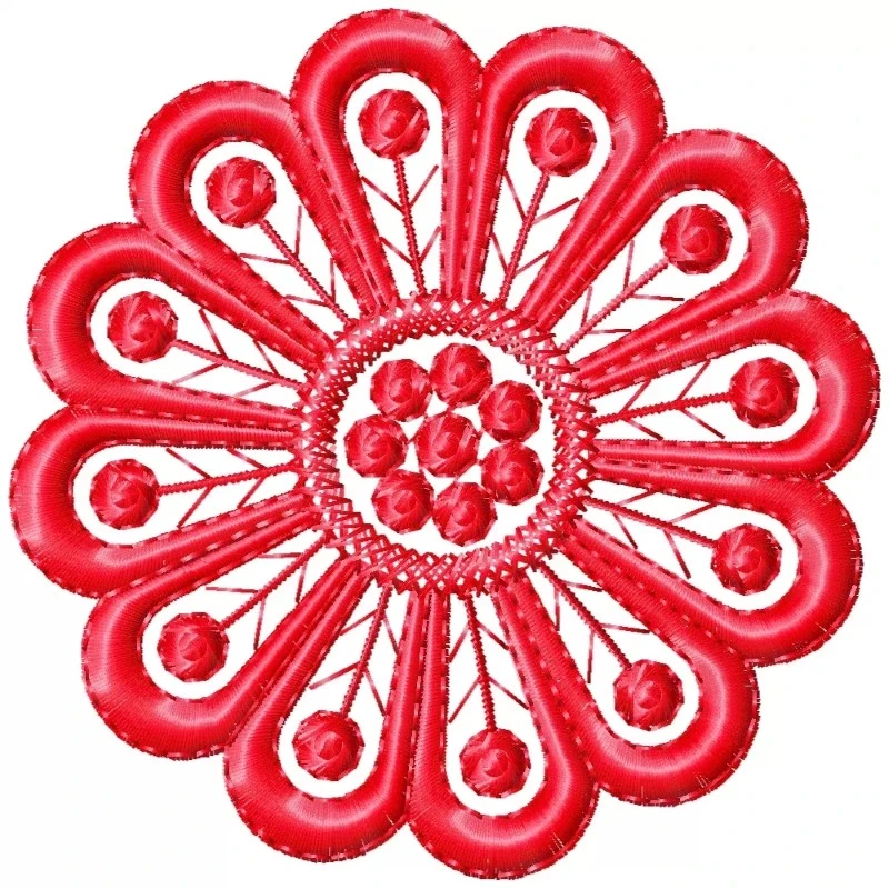 Single Color Unique Flower Embroidery Design Single Color Unique Flower Embroidery Design