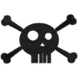 Skull Embroidery Design