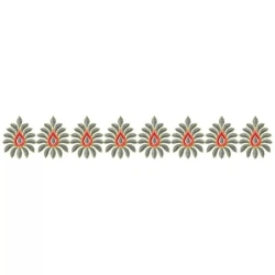 Small Floral Continous Embroidery Design Pattern