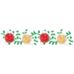 Small Roses Flower Embroidery Design