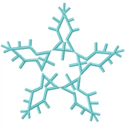 Snowflake Symbol Machine Embroidery Design