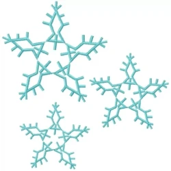 SnowFlakes Machine Embroidery Design
