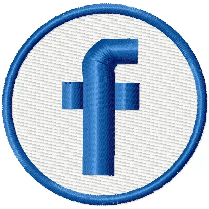 Social Networking Facebook Logo Free Embroidery Design