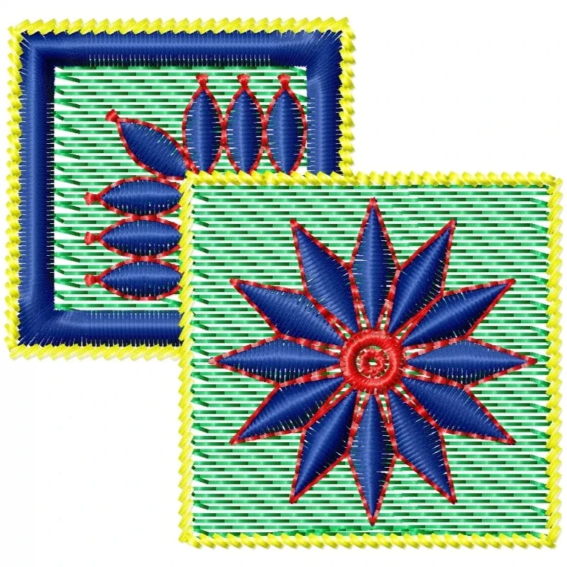 Square In Square Embroidery Design Square In Square Embroidery Design