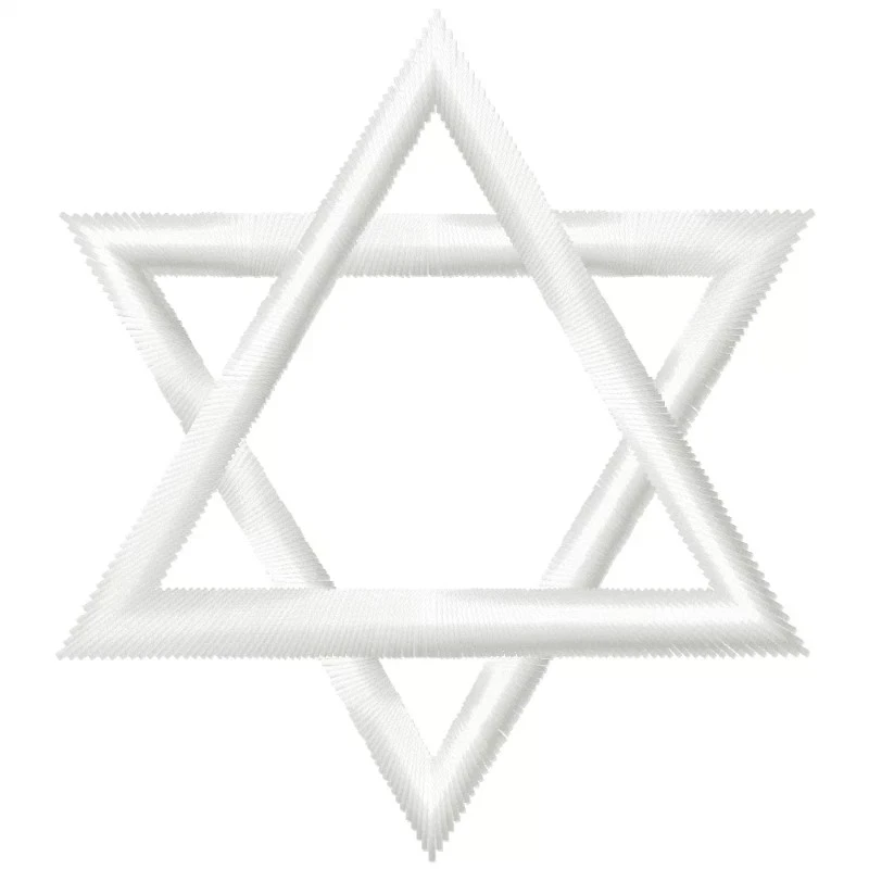 Star Of David Outline Embroidery Design