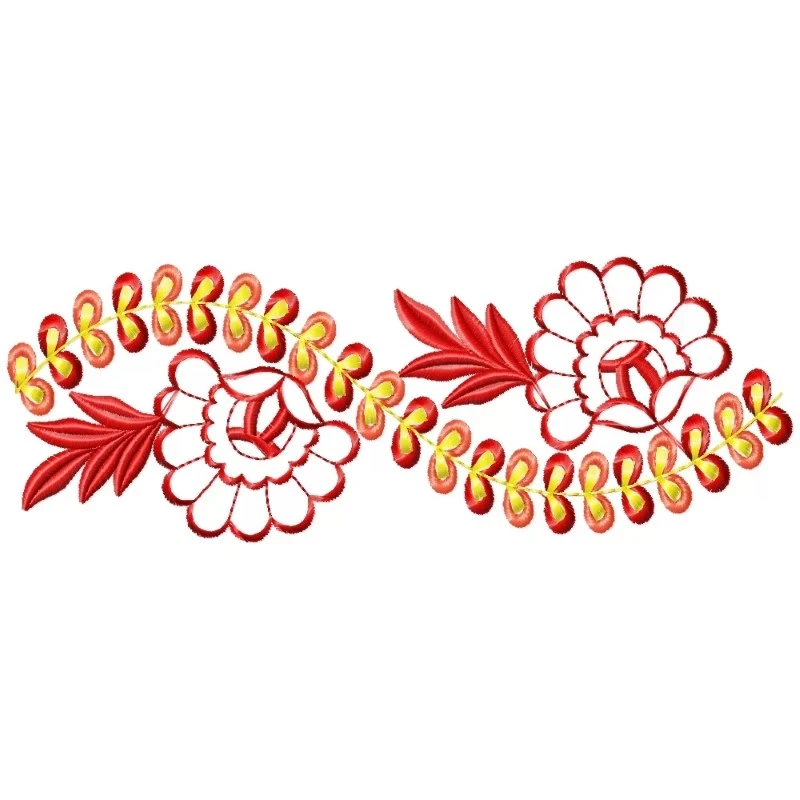 Super Embroidery Continous Border Design Super Embroidery Continous Border Design